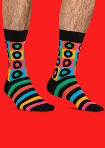 Цветные носки JNRB: Носки Диско и рок-н-ролл