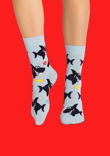 Цветные носки JNRB: Носки Акулы бизнеса