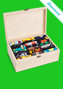 Подарочные наборы Funny Socks: Чемодан модных носков (с 21 парой)