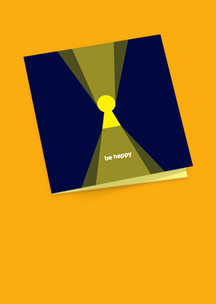 Открытки Funny Socks: Открытка Be happy - Будь счастлив