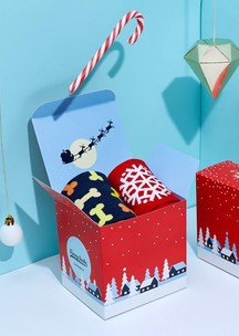 Funny Socks: Коробка С новым 2026 годом для 4 пар