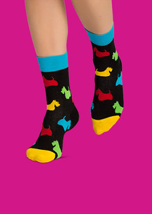 Цветные носки JNRB: Носки Двойной скотч-терьер