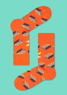 Мастеру JNRB: Носки Кирпич красный