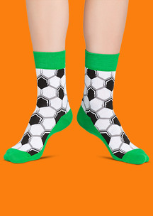 Цветные носки JNRB: Носки Зеленый мяч