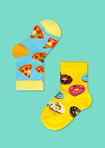 Детские носки JNRB: Носки детские (2 пары) Пицца и пончики