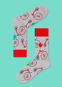 Цветные носки JNRB: Носки Ретро-велосипед