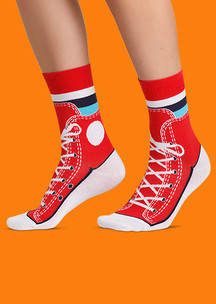 Цветные носки JNRB: Носки Красные кеды