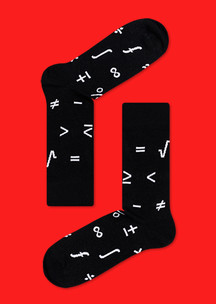 Цветные носки JNRB: Носки Великий математик