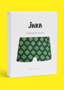 Цветные носки JNRB: Трусы боксеры Четырехлистник