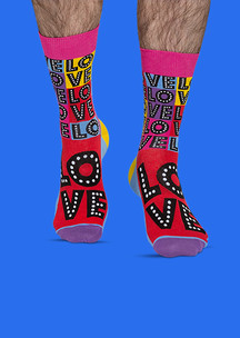 Цветные носки JNRB: Носки LOVELOVE