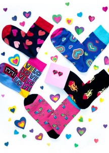 Цветные носки JNRB: Носки Сердечный друг