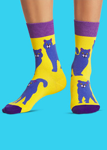 Цветные носки JNRB: Носки Британские котики