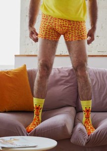 Цветные носки JNRB: Трусы боксеры Солнечный жираф