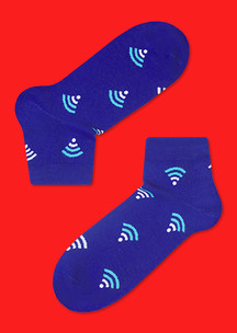 Синие JNRB: Носки Wi-Fi