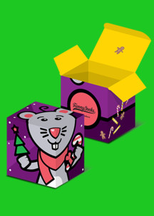 С домашними животными Funny Socks: Коробка Год Металлической Крысы для 4 пар