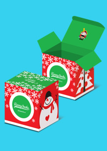 Русская культура Funny Socks: Коробка Скоро-скоро Новый год для 4 пар