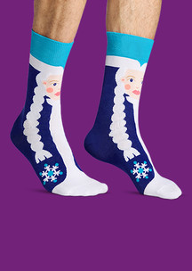 Цветные носки JNRB: Носки Снегурочка