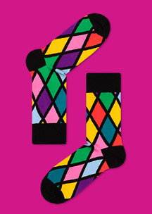 Строгий стиль (геометрия) JNRB: Носки Арлекин