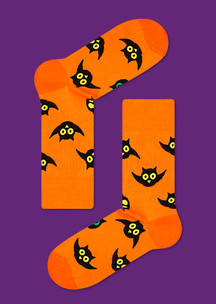 Носки «Совы не то, чем кажутся» - подарок на Хэллоуин