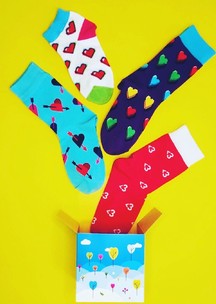 Цветные носки JNRB: Носки Любовь по переписке