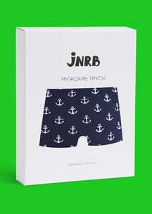 Цветные носки JNRB: Трусы боксеры с якорьком