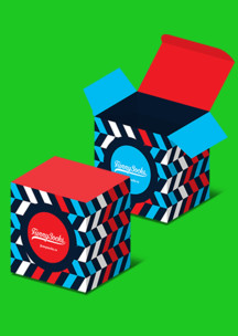 Строгий стиль (геометрия) Funny Socks: Коробка Монмартр для 4-х пар