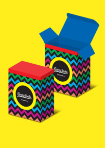 Строгий стиль (геометрия) Funny Socks: Коробка Эшампле для 2-х пар