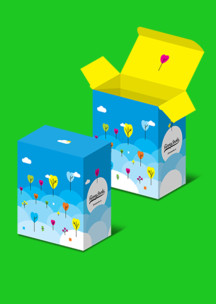Подарочная упаковка Funny Socks: Коробка для 2-х пар Витаю в облаках