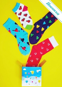 Цветные носки JNRB: Носки Сердцеедка