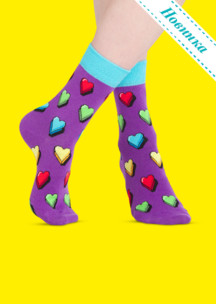 Цветные носки JNRB: Носки Сердцеедка