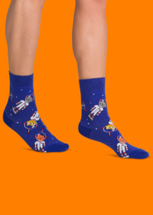 Цветные носки JNRB: Носки Космозверь