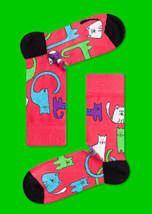 Розовые JNRB: Носки Дикие кошки