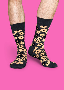 Цветные носки Happy Socks: Носки Афро-фиалка