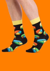 Цветные носки JNRB: Носки Круговые диаграммы