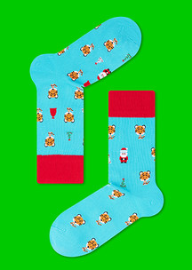 Цветные носки JNRB: Носки Тигренок под ёлкой