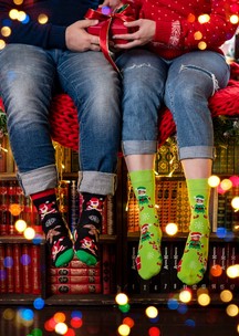 Цветные носки JNRB: Носки Крутой Санта