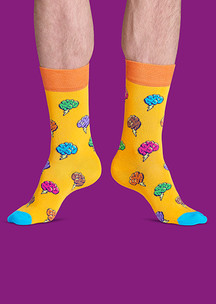 Цветные носки JNRB: Носки Мозговой штурм