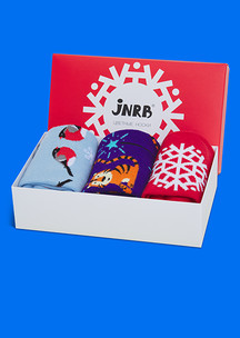 Новогодние носки JNRB: Набор Снежинка