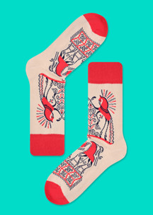 Бежевые JNRB: Носки Кони из Мезенска