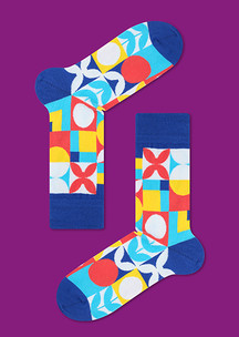 Цветные носки JNRB: Носки Квадратиш практиш