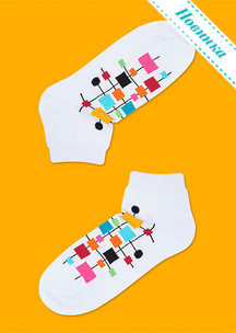 Цветные носки JNRB: Носки Графичные