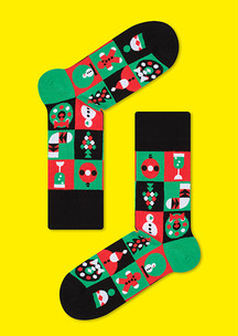 Цветные носки JNRB: Чемодан Новогодний с 21 парой НГ2023