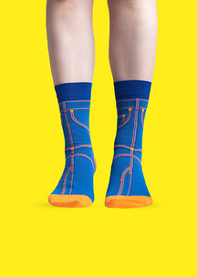 Цветные носки JNRB: Носки Джинсовые