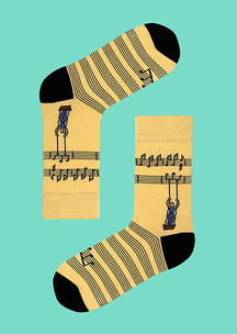 Бежевые JNRB: Носки Нотная тетрадь