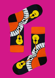 Цветные носки JNRB: Носки Гитар, гитар
