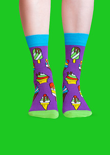 Женские носки JNRB: Носки Мороженое