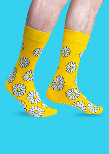 Цветные носки JNRB: Носки Ромашковые