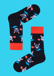 С мечтой JNRB: Носки Котики с цветами