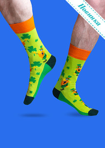 Цветные носки JNRB: Носки Зеленые Бармалеи