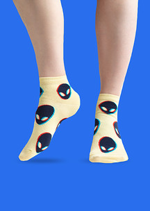 Цветные носки JNRB: Носки Гуманоиды 3D